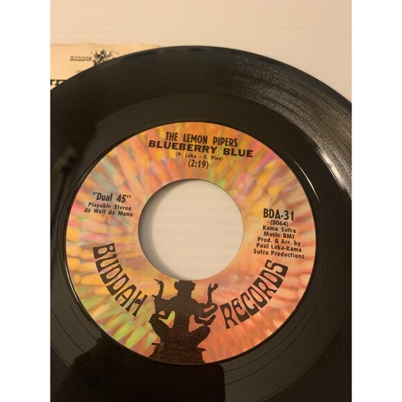 The Lemon Pipers "Rice Is Nice" / "Blueberry Blue" 45 RPM Vinyl Record Buddah Re - Picture 2 of 5